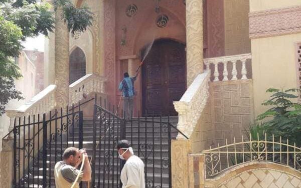 3437 مسجد لالمنوفية يستقبل المصلين مع الإلتزام بإتخاذ كافة الإجراءات الوقائية