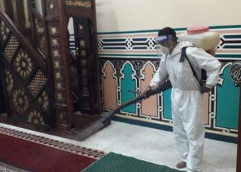 تعقيم المساجد بمركز ابوتشت