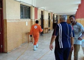 محمد عبده :إستعدادا لبدء إمتحانات اليوم الثانى بالمدارس المقررة كلجان 