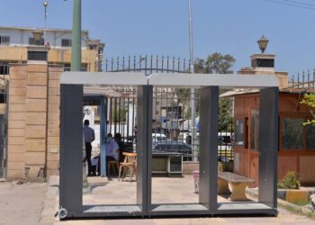 تركيب بوابات تعقيم ذاتية بالمدخل الرئيسي وكليات جامعة كفرالشيخ