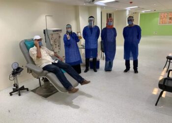 توافد المتعافين للتبرع بالبلازما لمصابي فيروس كورونا المستجد