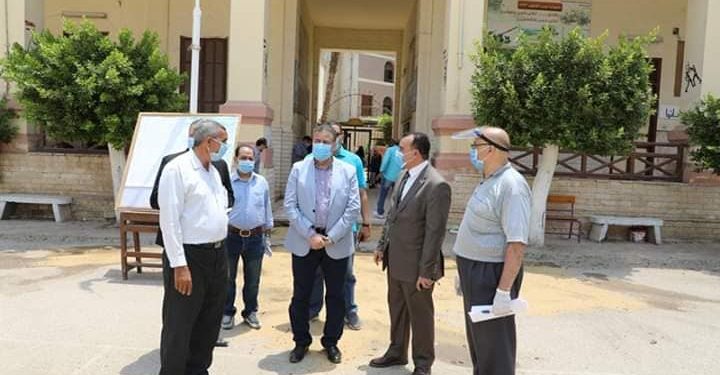 أبو ليمون يتفقد مدرسة المساعي المشكورة ويتابع بدء أعمال رصف شارع عاطف السادات بشبين الكوم