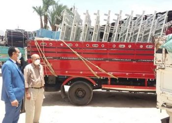 بدء وصول تجهيزات مستشفى صدر سوهاج بجزيرة شندويل لتشغيلها كمستشفى عزل