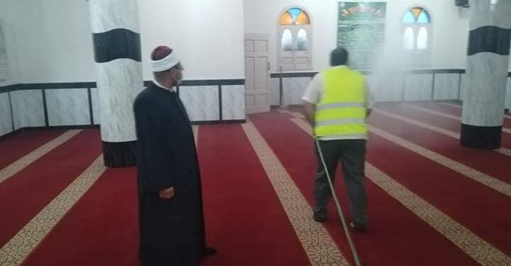 حزب_المحافظين يواصل كبرى حملات رش وتعقيم 19 مسجدا ومستشفى ادكو العام بادكو معنا ضد الكرونا