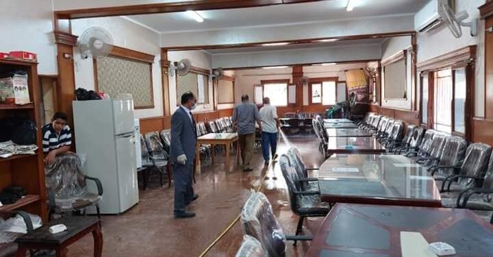 متابعة أعمال التطهير والالتزام بالاجراءات الوقائية بأبوحمص