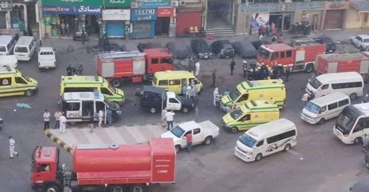 مستشفيات الإسكندرية تحترق