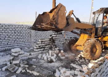 تنفيذ ازالة التعديات الواقعة على أملاك الدولة