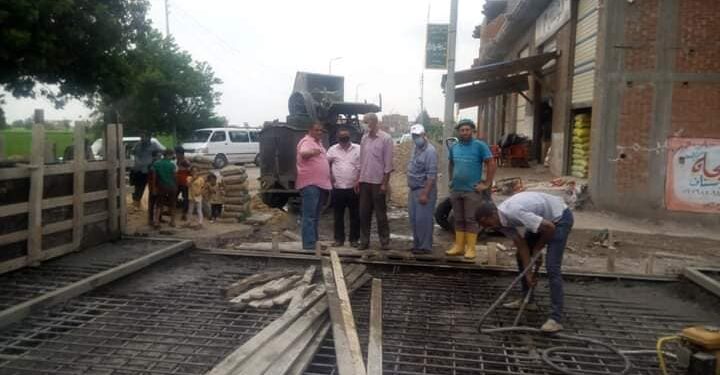 تجديد كوبري الحشيشة بقرية بلقطر بأبوحمص