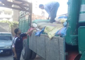 ضبط سيارة نقل محملة ب 6.5 طن قمح فاسد بالغربية