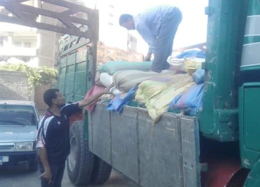 ضبط سيارة نقل محملة ب 6.5 طن قمح فاسد بالغربية
