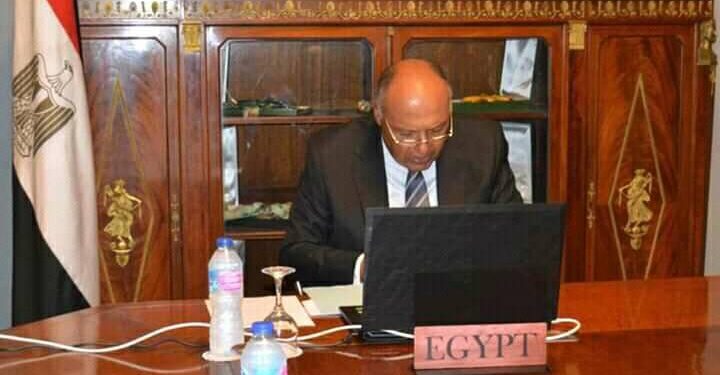 “شكري “يشارك في اجتماع وزراء خارجية ترويكا الاتحاد الإفريقي وروسيا