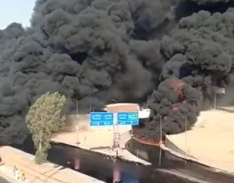 عاجل النائب العام يأمر بفتح تحقيق في حريق طريق القاهرة ـ الإسماعيلية الصحراوي