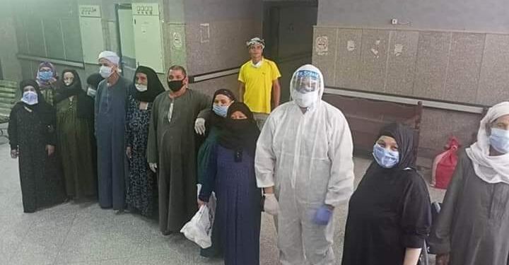 بالصور ..خروج ٩ حالات جديدة من فيروس كورونا ببنى سويف