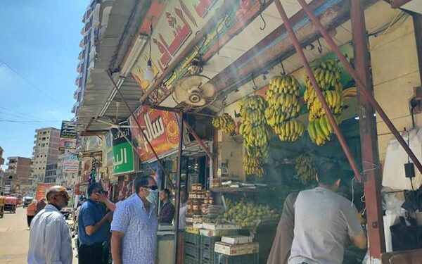 حملة غلق وتشميع المحال التجاريه المخالفه بمدينة قلين