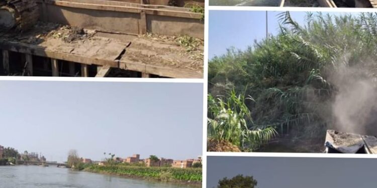 الاداره العامه لري المنوفيه وتطهير بحر شبين الكوم