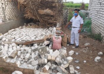 وزارة الرى – محافظة (المنيا) الأعلى خلال الأسبوعين بواقع (318) إزلة.