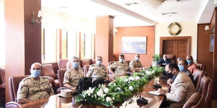 ” الغضبان ” يستعرض مخطط تطوير بحيرة المنزلة مع قيادات الهيئة الهندسية للقوات المسلحة