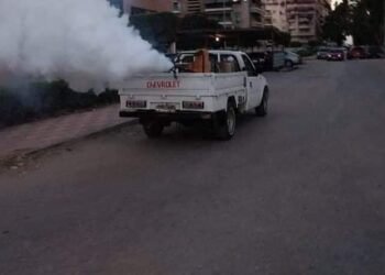 رئيس مدينة بورفؤاد يتابع أعمال رش المبيدات لمنع انتشار الحشرات بالمدينة