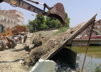 تنفيذ قرارات إزالة التعديات الواقعة على أملاك الدولة والاراضي الزاعية ونهر النيل