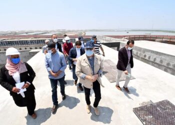 “الجزار ” يتفقد محطة معالجة صرف صحى وصناعى شطا بدمياط لخدمة 150 ألف نسمة