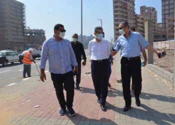 إستكمال الشكل الجمالي للكورنيش بالغربيه