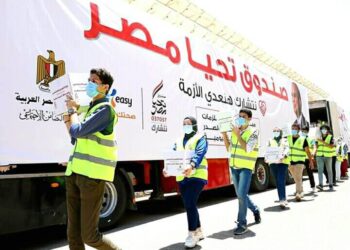صندوق تحيا مصر يوزّع 40 طنا من المواد الغذائية على سكان بشائر الخير 1 و2