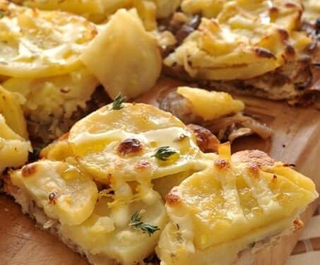 فطيرة البطاطس بالبشاميل