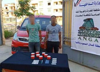 ضبط مسجلين بالمنيا بحوزتهما 2 كيلو جرام لمخدر الهيروين