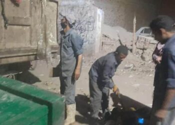 المنوفيه استمرار متابعة أعمال النظافة بأشمون