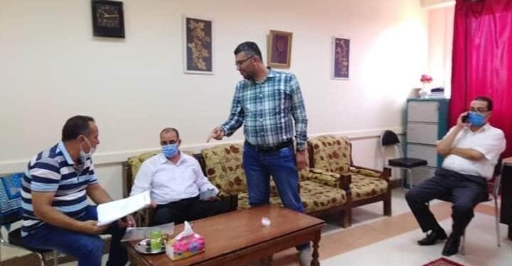 مدير عام فرع التأمين الصحي بالشرقية يتفقد لجان امتحانات التمريض بالعاشر من رمضان