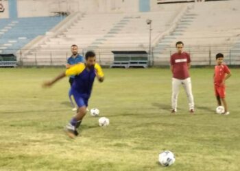 التدريب الأخير لمركز شباب شبرانبات لمواجهة كفر قشاش فى نهائى مراكز الشباب