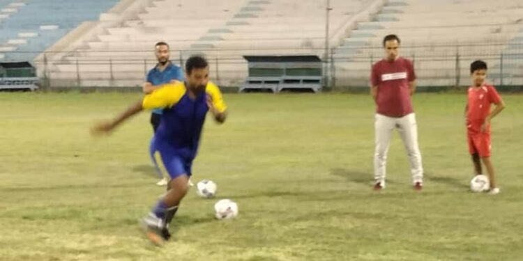 التدريب الأخير لمركز شباب شبرانبات لمواجهة كفر قشاش فى نهائى مراكز الشباب