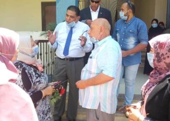 منى صالح وعبد البر فى زيارة تفقدية لنادى اتحاد بسيون