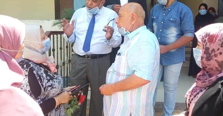 منى صالح وعبد البر فى زيارة تفقدية لنادى اتحاد بسيون