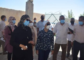 عطية والمغربى تتابعان أعمال تطوير المجزر الآلى بسفاجا