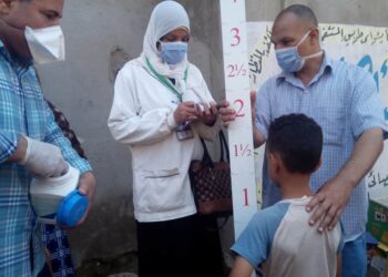 صحة إبشواى : تتابع سير العمل بحملة القضاء على البلهارسيا