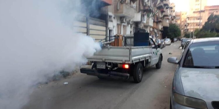 حى المناخ :استمرار حملات إزالة الاشغالات ومكافحة البعوض والذباب بنطاق الحى