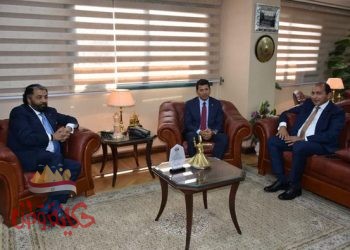 "صبحى " يلتقي الرئيس التنفيذي لشركةDHL لبحث سبل التعاون فيما بينهم