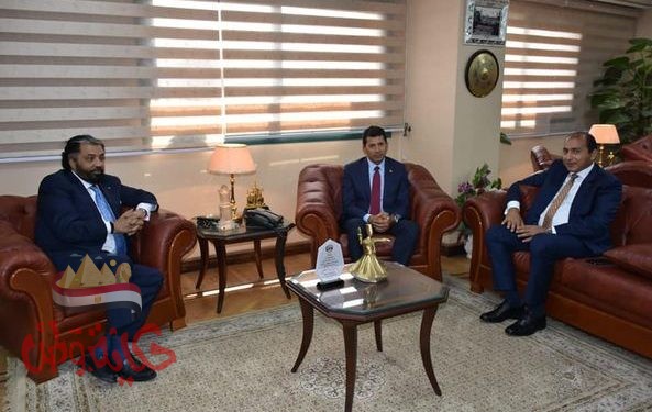 "صبحى " يلتقي الرئيس التنفيذي لشركةDHL لبحث سبل التعاون فيما بينهم