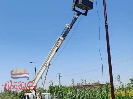 صيانة ٤٠ كشاف وتطهير وتعقيم بمحيط المدارس والمنشآت الحكومية بأبو المطامير