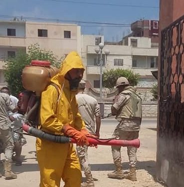 تطهير المقرات الانتخابية بجميع مراكز ومدن محافظة الشرقية إستعدادا لإنتخابات مجلس الشيوخ