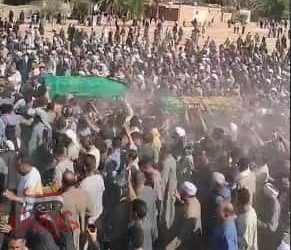 مراسم دفن شهداء الغربة أبناء البطحة