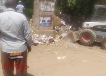 المنوفية :استجابة سريعة لجريدة وموقع حكاية وطن تم رفع القمامة الوحده المحلية ابنهس