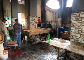 غلق ١٢ منشأة غذائية بالمحافظة لعدم الترخيص ووجود خطر داهم علي الصحة العامة أثناء حملات التفتيش علي الأغذية