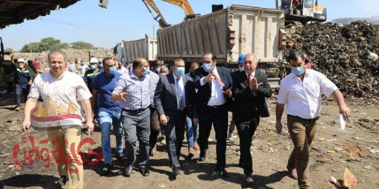 محافظ المنوفية يتفقد أعمال رفع تراكمات مقلب منوف العمومى ورفع 3000طن قمامة
