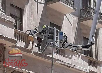 متابعة حادث إنهيار عقار قصر النيل بالقاهرة