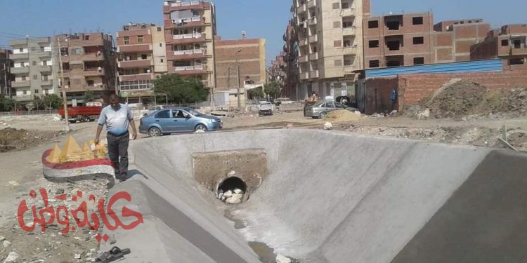 المنوفية : بدأ تنفيذ تبطين الترع والمصارف لترشيد الفاقد من المياه بقويسنا