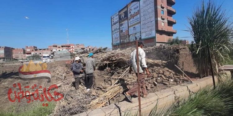 إزالات علي الأراضي الزراعية بأشمون