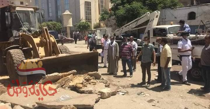 حملة مكبرة لرفع الاشغالات وإزالة التعديات بمركز مغاغة بالمنيا