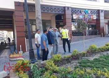 عمرو عثمان : يتفقد اعمال تطوير مول طرح البحر ببورسعيد